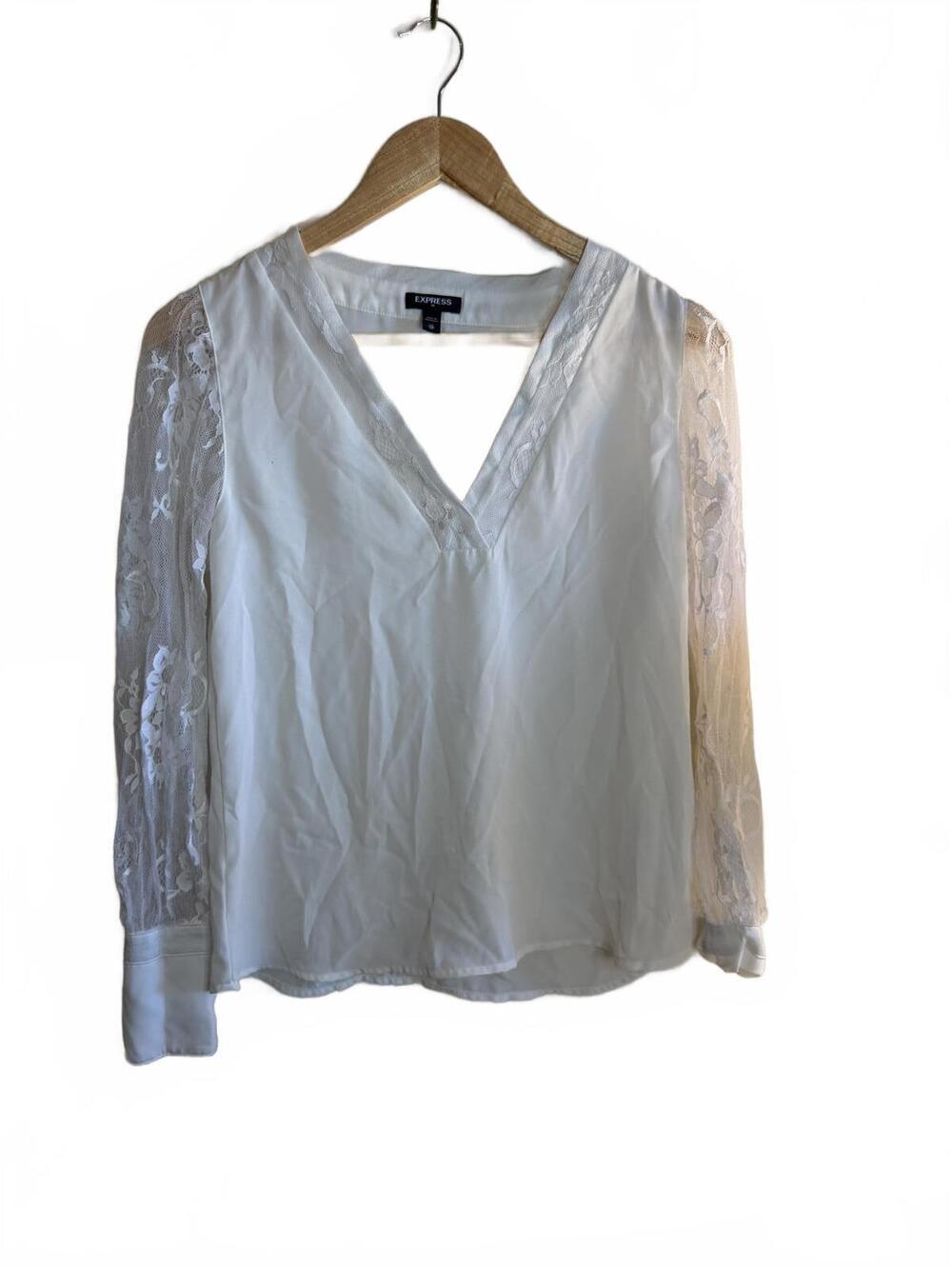 Express White Lace blouse
